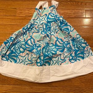 Gymboree seashell style dress. 2T. Bow in back. Super pretty.